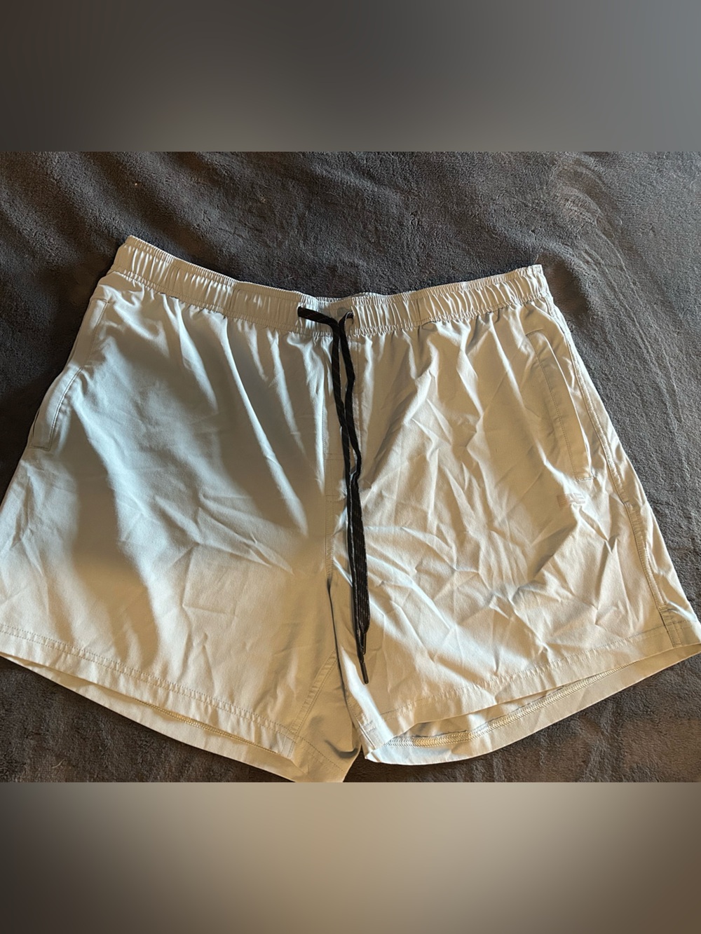 Men's Light blue American Eagle Elastic-Waist Shorts with Drawstring